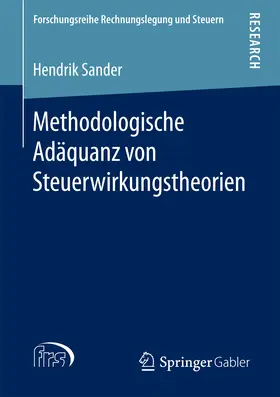 Sander |  Methodologische Adäquanz von Steuerwirkungstheorien | eBook | Sack Fachmedien