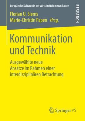 Papen / U.Siems |  Kommunikation und Technik | Buch |  Sack Fachmedien
