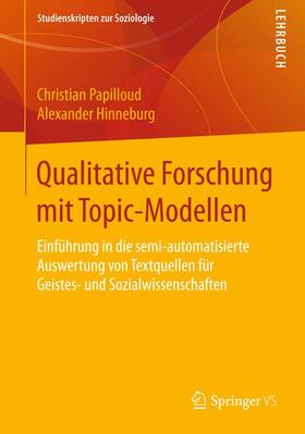 Hinneburg / Papilloud |  Qualitative Textanalyse mit Topic-Modellen | Buch |  Sack Fachmedien