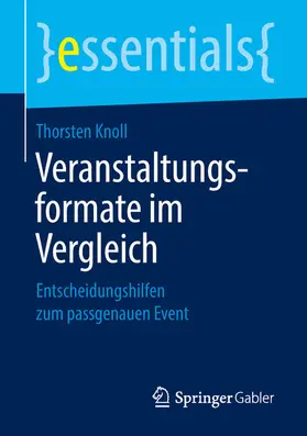 Knoll |  Veranstaltungsformate im Vergleich | eBook | Sack Fachmedien