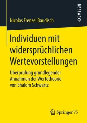 Frenzel Baudisch |  Individuen mit widersprüchlichen Wertevorstellungen | Buch |  Sack Fachmedien