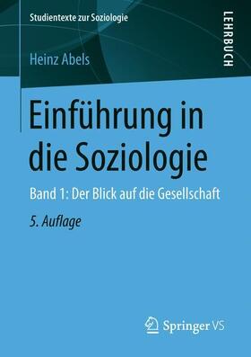 Abels |  Einführung in die Soziologie | Buch |  Sack Fachmedien