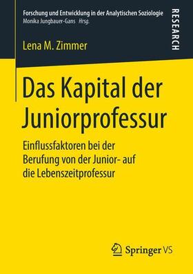 Zimmer |  Das Kapital der Juniorprofessur | Buch |  Sack Fachmedien