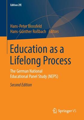 Roßbach / Blossfeld |  Education as a Lifelong Process | Buch |  Sack Fachmedien