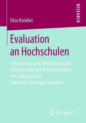 Knödler |  Evaluation an Hochschulen | Buch |  Sack Fachmedien