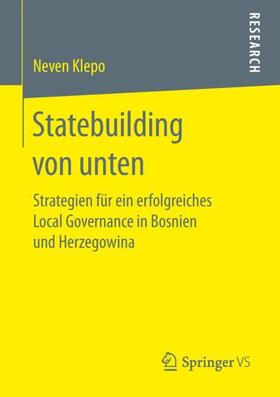 Klepo |  Statebuilding von unten | Buch |  Sack Fachmedien
