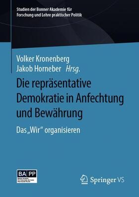 Kronenberg / Horneber |  Die repräsentative Demokratie in Anfechtung und Bewährung | Buch |  Sack Fachmedien