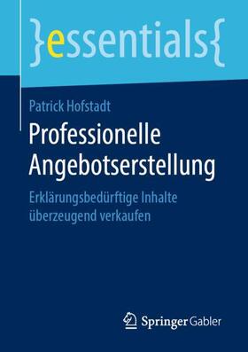 Hofstadt |  Professionelle Angebotserstellung | Buch |  Sack Fachmedien