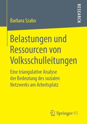 Szabo |  Belastungen und Ressourcen von Volksschulleitungen | Buch |  Sack Fachmedien