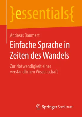 Baumert |  Einfache Sprache in Zeiten des Wandels | eBook | Sack Fachmedien