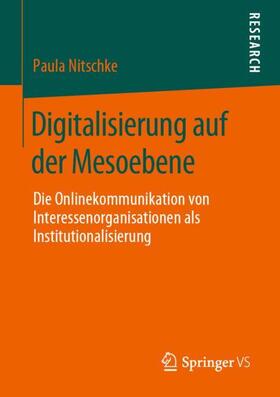 Nitschke |  Digitalisierung auf der Mesoebene | Buch |  Sack Fachmedien