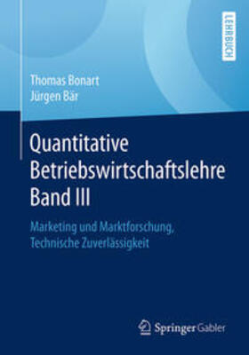 Bonart / Bär |  Quantitative Betriebswirtschaftslehre Band III | eBook | Sack Fachmedien