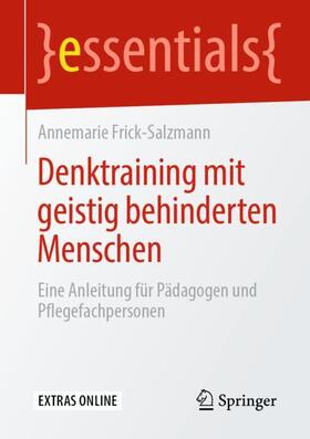 Frick-Salzmann |  Denktraining mit geistig behinderten Menschen | Buch |  Sack Fachmedien