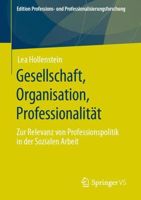 Hollenstein |  Gesellschaft, Organisation, Professionalität | Buch |  Sack Fachmedien