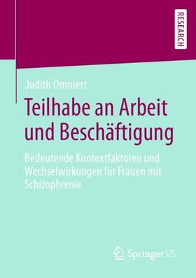 Ommert |  Teilhabe an Arbeit und Beschäftigung | Buch |  Sack Fachmedien