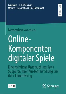 Vonthien |  Online-Komponenten digitaler Spiele | Buch |  Sack Fachmedien