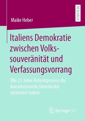 Heber |  Italiens Demokratie zwischen Volkssouveränität und Verfassungsvorrang | Buch |  Sack Fachmedien