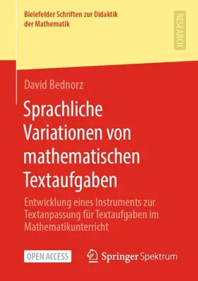 Bednorz |  Sprachliche Variationen von mathematischen Textaufgaben | Buch |  Sack Fachmedien