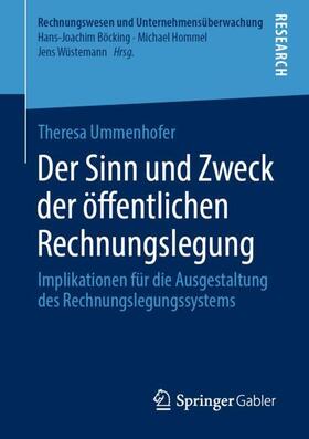 Ummenhofer |  Der Sinn und Zweck der öffentlichen Rechnungslegung | Buch |  Sack Fachmedien