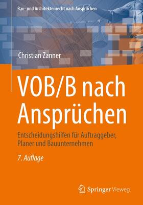 Zanner |  VOB/B nach Ansprüchen | eBook | Sack Fachmedien