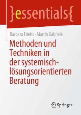 Gabriele / Friehs |  Methoden und Techniken in der systemisch-lösungsorientierten Beratung | Buch |  Sack Fachmedien