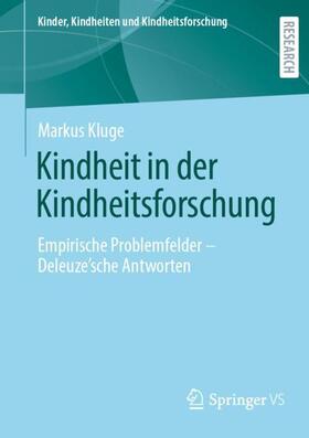 Kluge |  Kindheit in der Kindheitsforschung | Buch |  Sack Fachmedien