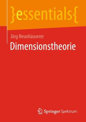 Neunhäuserer |  Dimensionstheorie | Buch |  Sack Fachmedien
