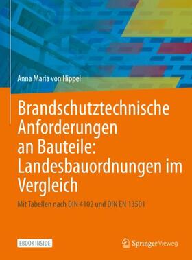 von Hippel |  Brandschutztechnische Anforderungen an Bauteile: Landesbauordnungen im Vergleich | Buch |  Sack Fachmedien