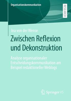 von der Wense |  Zwischen Reflexion und Dekonstruktion | eBook | Sack Fachmedien