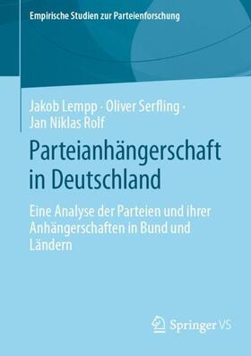 Lempp / Rolf / Serfling |  Parteianhängerschaft in Deutschland | Buch |  Sack Fachmedien