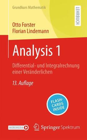 Forster / Lindemann |  Analysis 1 | Buch |  Sack Fachmedien