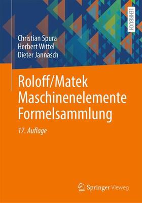 Spura / Wittel / Jannasch |  Roloff/Matek Maschinenelemente Formelsammlung | Buch |  Sack Fachmedien