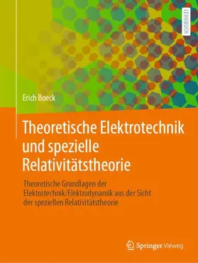 Boeck |  Theoretische Elektrotechnik und spezielle Relativitätstheorie | Buch |  Sack Fachmedien