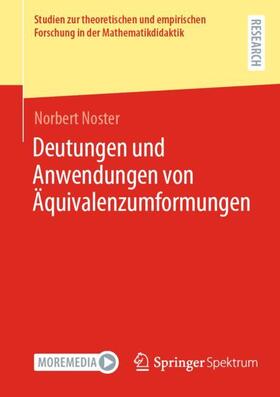 Noster |  Deutungen und Anwendungen von Äquivalenzumformungen | Buch |  Sack Fachmedien