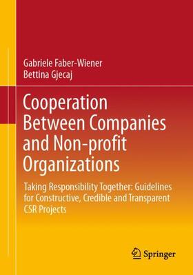 Gjecaj / Faber-Wiener |  Cooperation Between Companies and Non-profit Organizations | Buch |  Sack Fachmedien