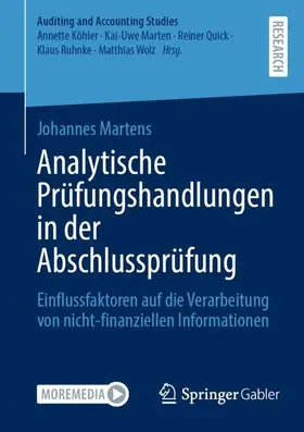 Martens |  Analytische Prüfungshandlungen in der Abschlussprüfung | Buch |  Sack Fachmedien