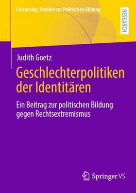 Goetz |  Geschlechterpolitiken der Identitären | Buch |  Sack Fachmedien