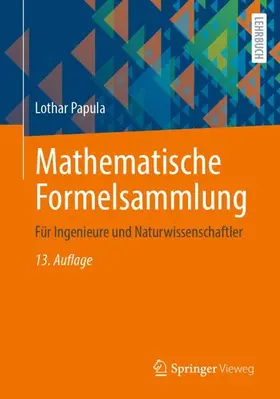 Papula |  Mathematische Formelsammlung | Buch |  Sack Fachmedien