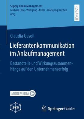 Gesell |  Lieferantenkommunikation im Anlaufmanagement | Buch |  Sack Fachmedien