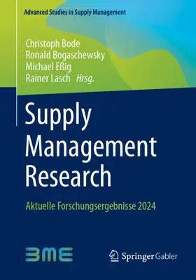 Bode / Lasch / Bogaschewsky |  Supply Management Research | Buch |  Sack Fachmedien