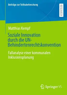 Kempf |  Soziale Innovation durch die UN-Behindertenrechtskonvention | Buch |  Sack Fachmedien