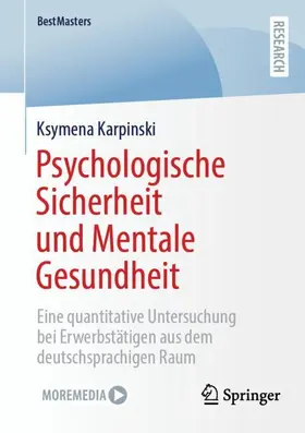 Karpinski |  Psychologische Sicherheit und Mentale Gesundheit | Buch |  Sack Fachmedien