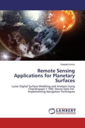 Kumar |  Remote Sensing Applications for Planetary Surfaces | Buch |  Sack Fachmedien