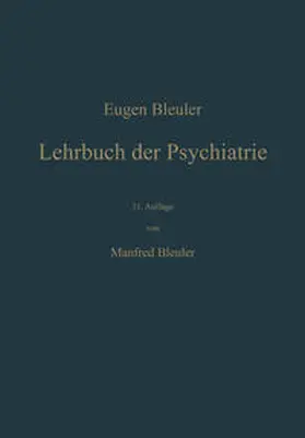 Bleuler |  Lehrbuch der Psychiatrie | eBook | Sack Fachmedien