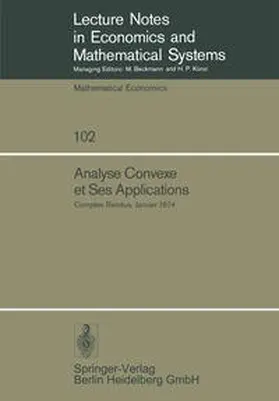 Aubin | Analyse Convexe et Ses Applications | E-Book | sack.de