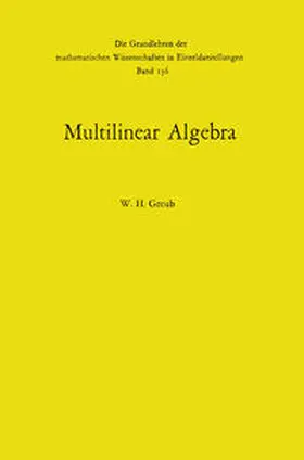 Greub |  Multilinear Algebra | eBook | Sack Fachmedien