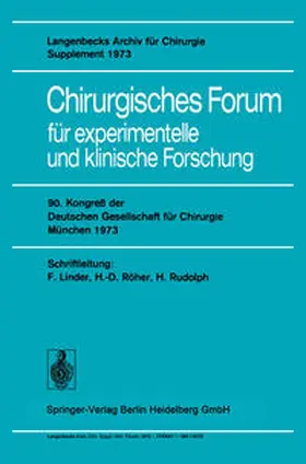  Chirurgisches Forum für experimentelle und klinische Forschung | eBook | Sack Fachmedien