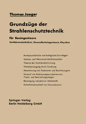 Jaeger | Grundzüge der Strahlenschutztechnik | E-Book | sack.de