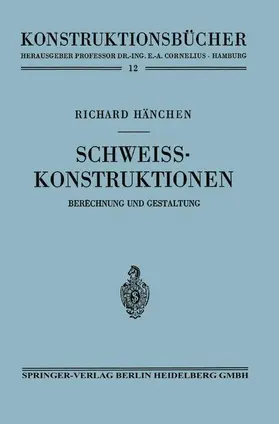 Hänchen |  Schweißkonstruktionen | Buch |  Sack Fachmedien