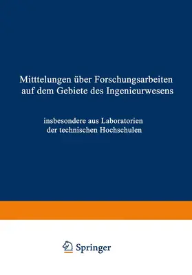 Kammerer |  Mittteilungen über Forschungsarbeiten auf dem Gebiete des Ingenieurwesens | Buch |  Sack Fachmedien